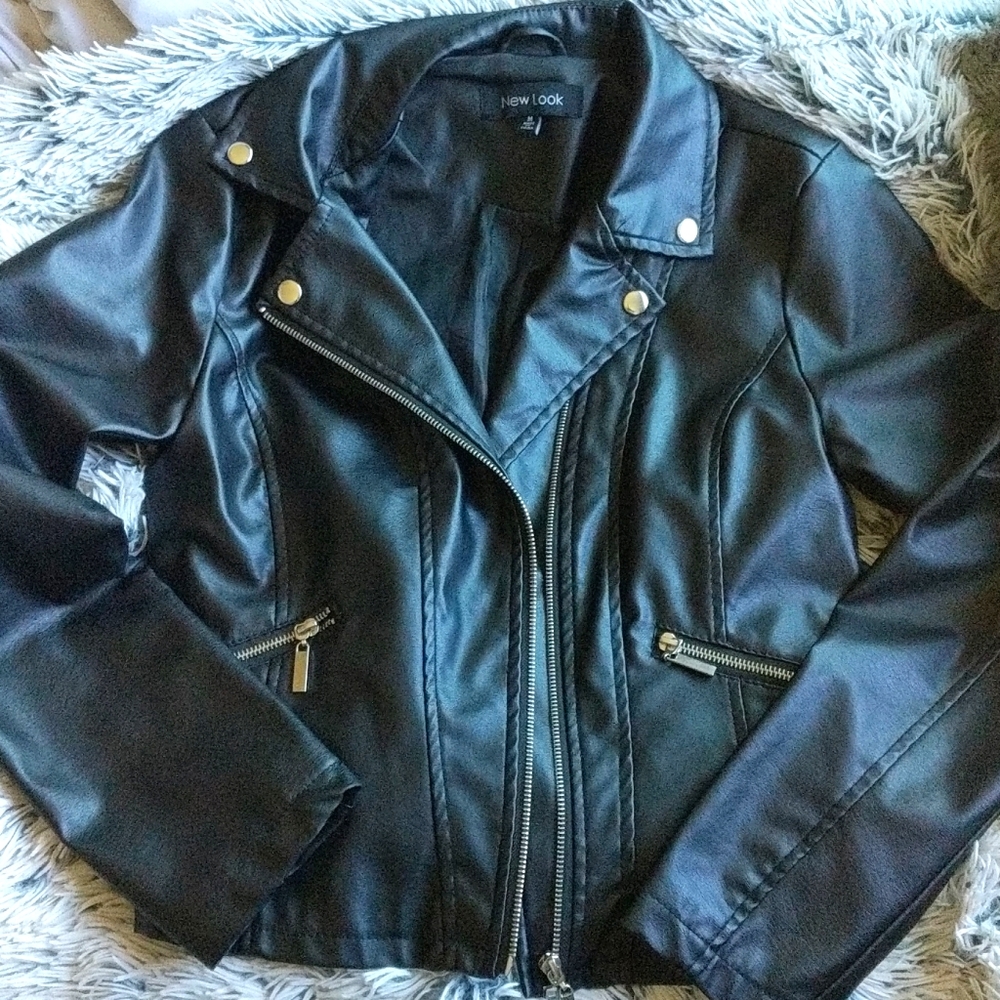 Black Faux Leather Jacket